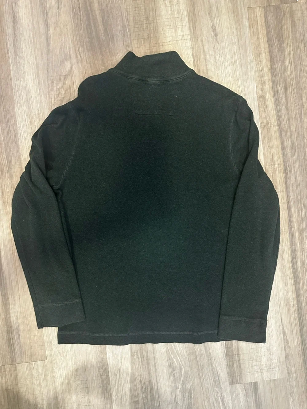 Banana Republic Men's Dark Green Quarter-Zip Sweater